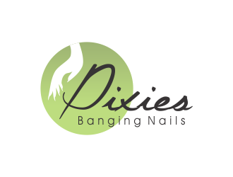 Pixies Banging Nails logo design by AisRafa