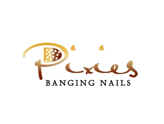Pixies Banging Nails logo design by shernievz