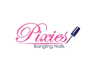 Pixies Banging Nails logo design by MRANTASI