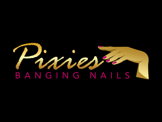 Pixies Banging Nails logo design by kunejo