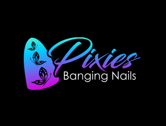 Pixies Banging Nails logo design by done