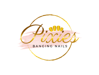 Pixies Banging Nails logo design by crazher