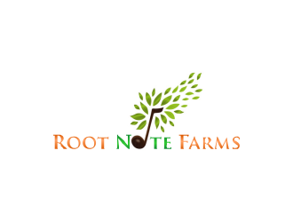 Root Note Farms logo design by ROSHTEIN