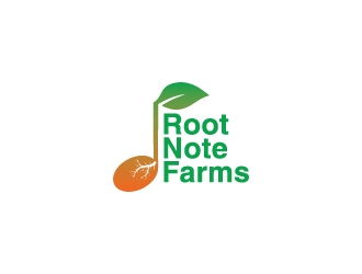 Root Note Farms logo design by dhika