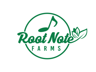Root Note Farms logo design by YONK