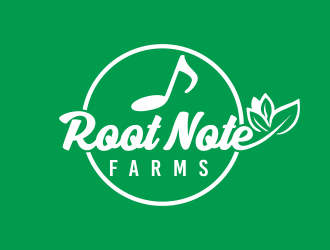 Root Note Farms logo design by YONK