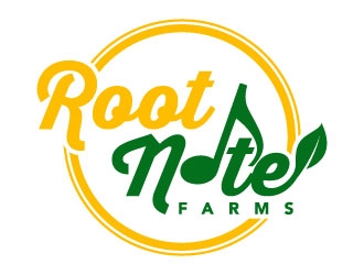 Root Note Farms logo design by daywalker