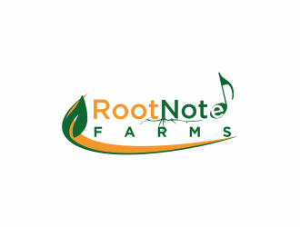 Root Note Farms logo design by Mahrein