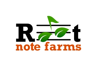 Root Note Farms logo design by Mbezz