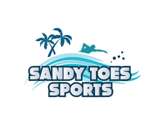 Sandy toes sports logo design by heba