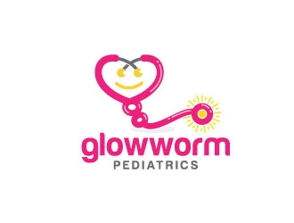 Glowworm Pediatrics logo design by jishu