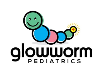 Glowworm Pediatrics logo design by gogo