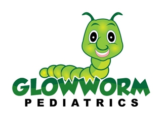 Glowworm Pediatrics logo design by gogo