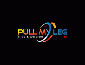 Pull My Leg, Inc. Tires & Services logo design by logoviral