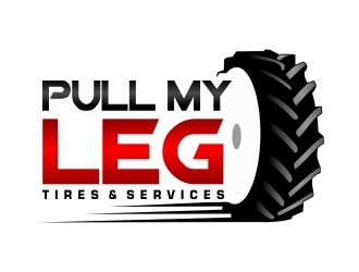 Pull My Leg, Inc. Tires & Services logo design by logoviral