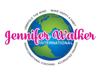 Jennifer Walker International logo design by desynergy