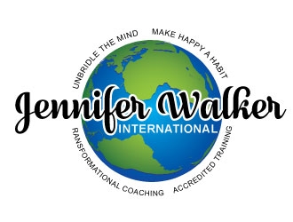Jennifer Walker International logo design by desynergy