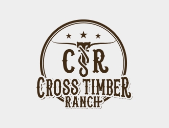 Cross Timber Ranch - CTR logo design by MarkindDesign