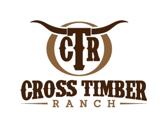 Cross Timber Ranch - CTR logo design by jaize