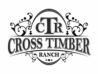 Cross Timber Ranch - CTR logo design by mutafailan