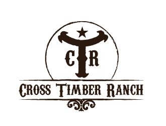 Cross Timber Ranch - CTR logo design by ZQDesigns