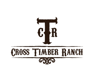 Cross Timber Ranch - CTR logo design by ZQDesigns