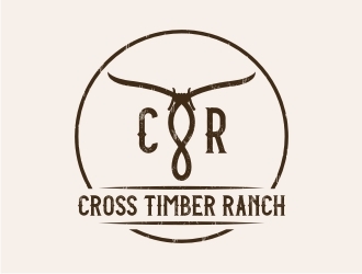 Cross Timber Ranch - CTR logo design by GemahRipah