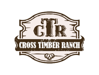 Cross Timber Ranch - CTR logo design by YONK
