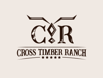 Cross Timber Ranch - CTR logo design by BeDesign