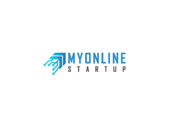 My Online Startup logo design by nekomen_design