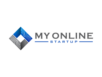 My Online Startup logo design by mutafailan