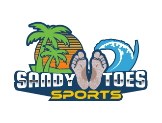 Sandy toes sports logo design by IanGAB