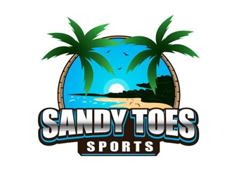 Sandy toes sports logo design by kingfisher