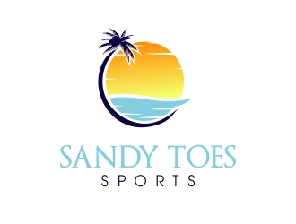 Sandy toes sports logo design by JessicaLopes