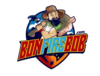 Bonfire Bob logo design by DreamLogoDesign