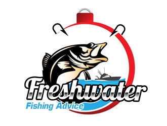 Freshwater Fishing Advice logo design by frontrunner
