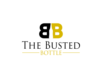 The Busted Bottle logo design by qqdesigns