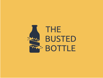 The Busted Bottle logo design by Susanti