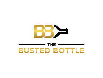 The Busted Bottle logo design by ammad