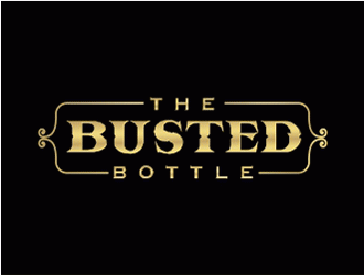 The Busted Bottle logo design by logoviral