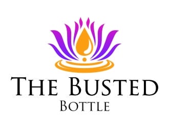 The Busted Bottle logo design by jetzu