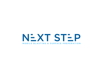 NEXT STEP mobile blasting & surface preperation logo design by dewipadi
