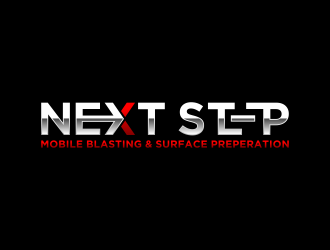 NEXT STEP mobile blasting & surface preperation logo design by hidro