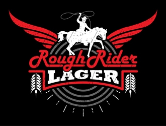 Rough Rider Lager or Rough Rider Beer logo design by MAXR