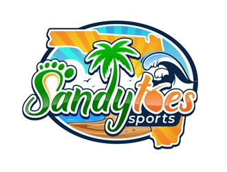 Sandy toes sports logo design by DreamLogoDesign