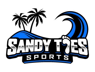 Sandy toes sports logo design by daywalker
