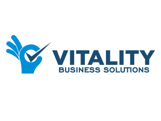Vitality Business Solutions logo design by YONK