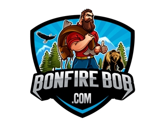 Bonfire Bob logo design by DreamLogoDesign
