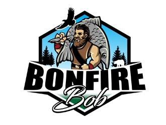 Bonfire Bob logo design by DreamLogoDesign