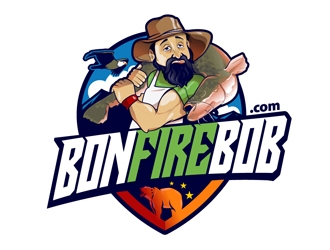 Bonfire Bob logo design by DreamLogoDesign
